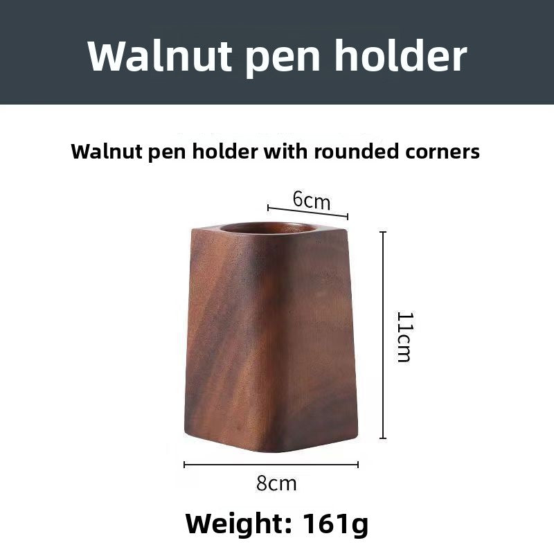 Walnut Wood Desk Organiser
