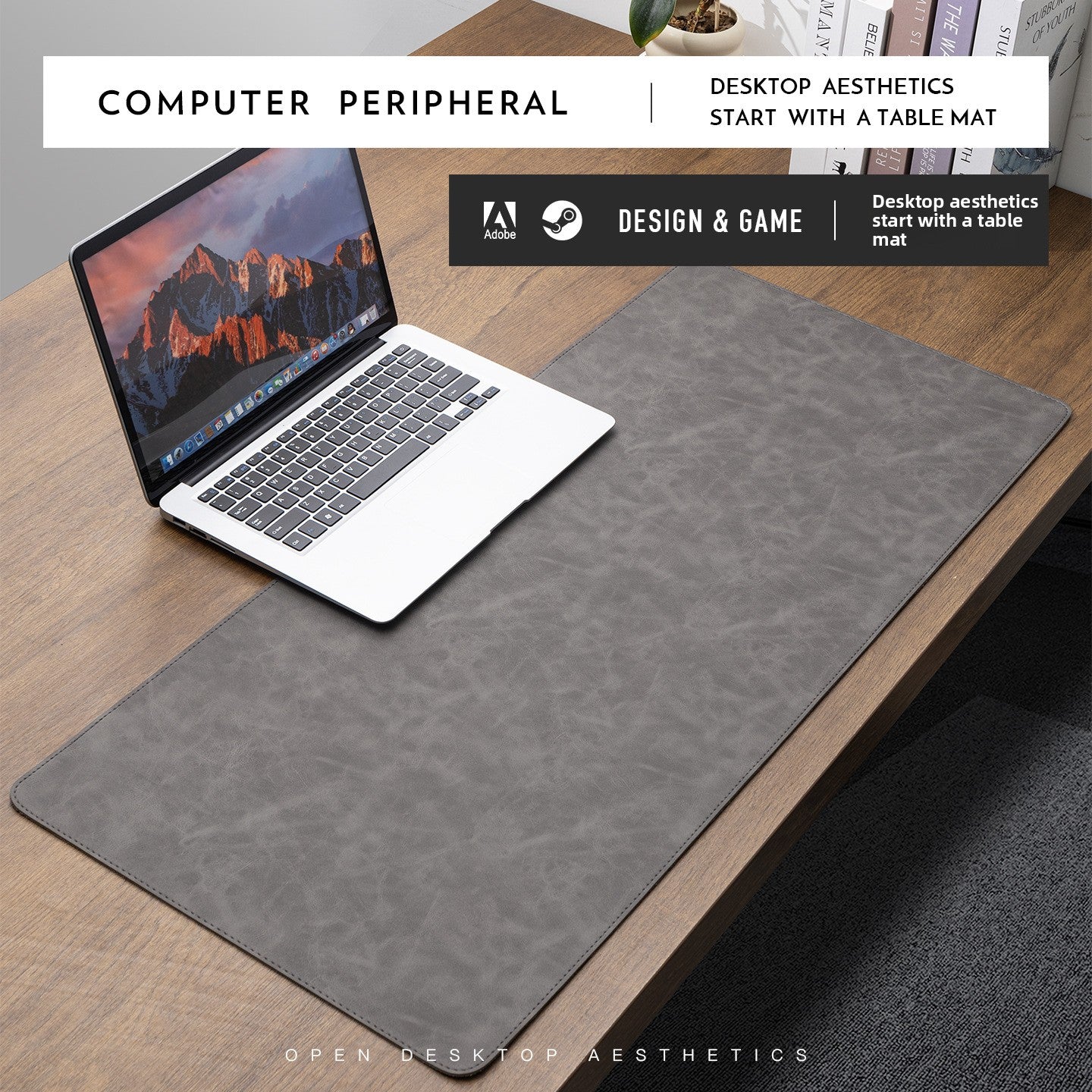 Minimal Leather Desk Mat