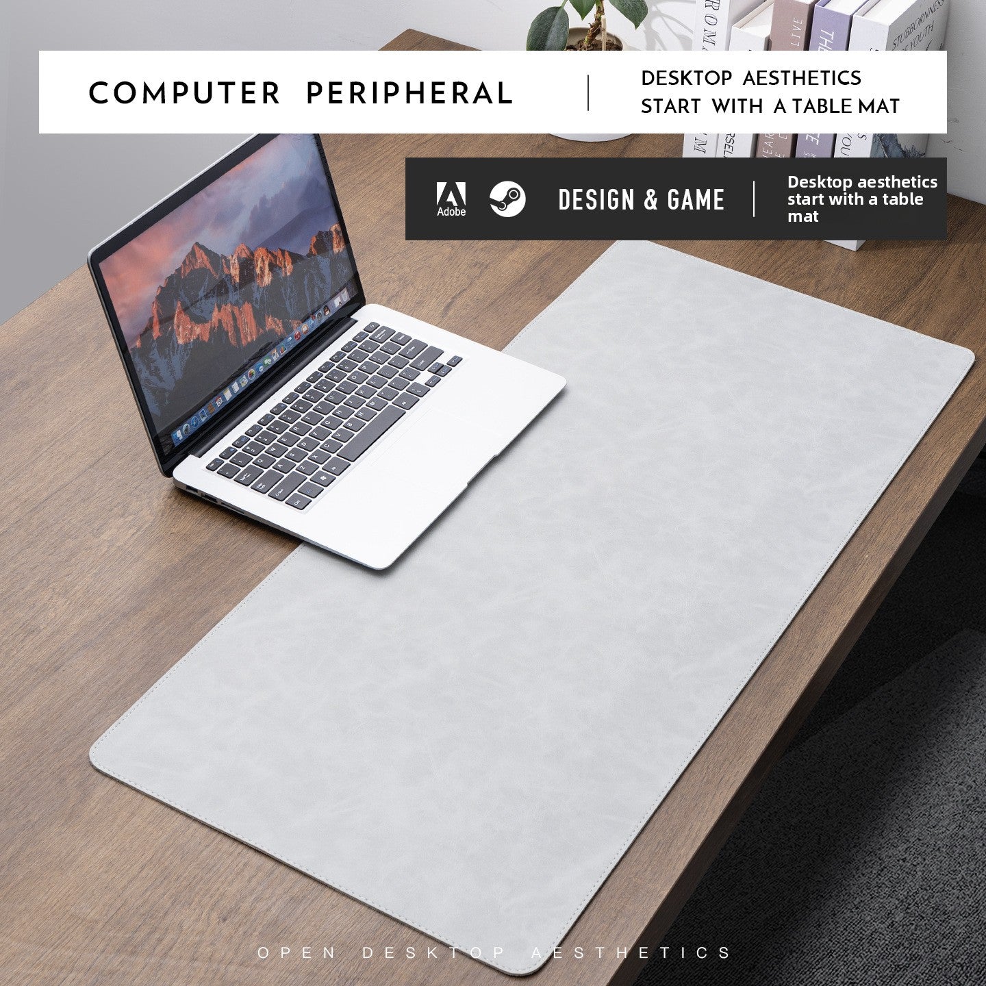 Minimal Leather Desk Mat