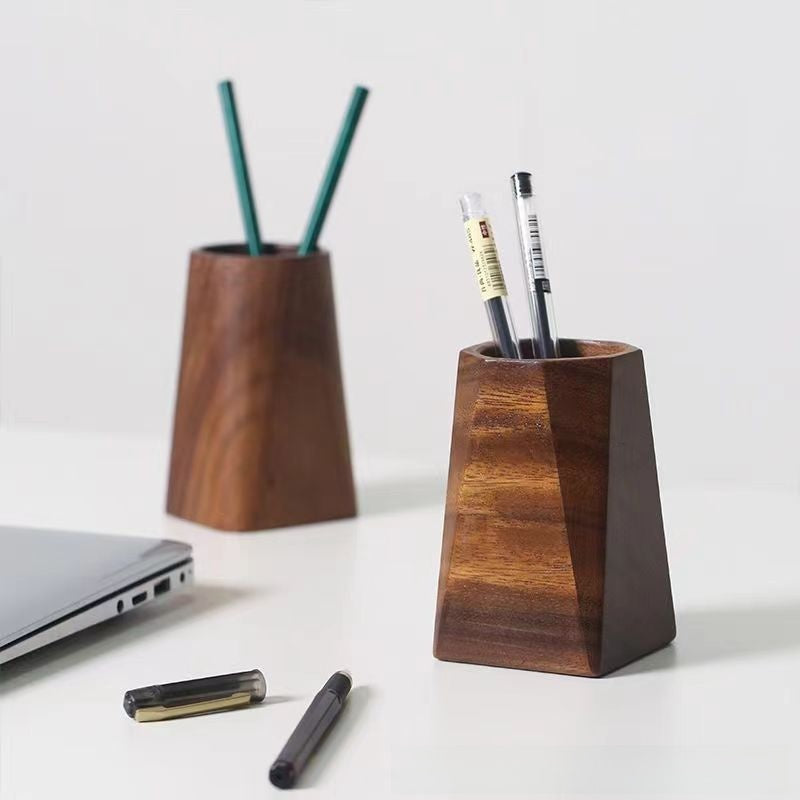Walnut Wood Desk Organiser