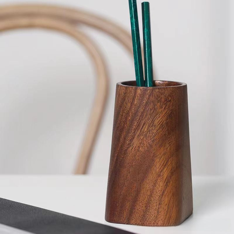 Walnut Wood Desk Organiser