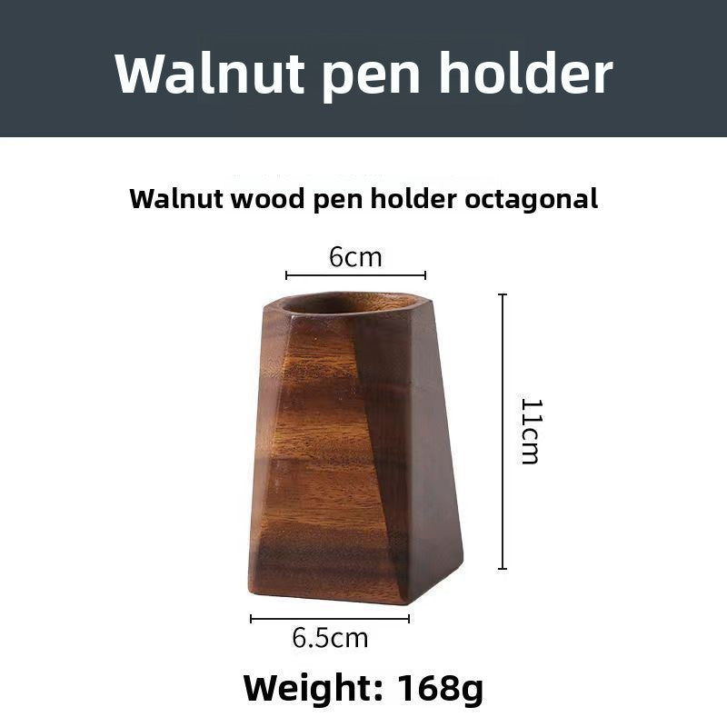 Walnut Wood Desk Organiser