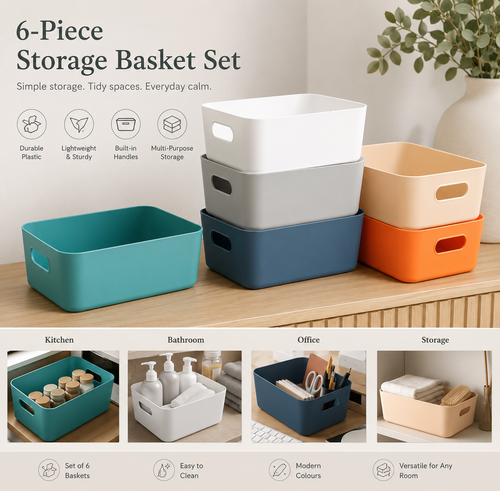 6-Piece Storage Basket Set