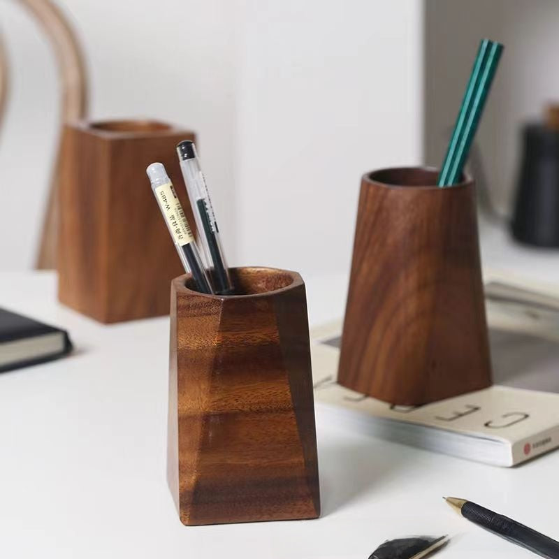 Walnut Wood Desk Organiser