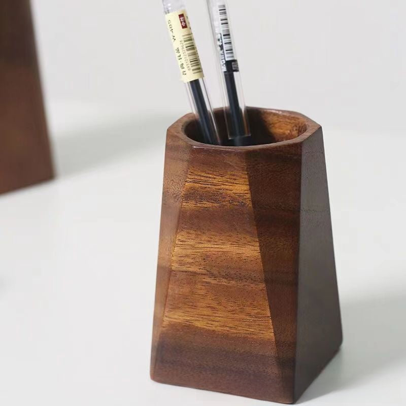 Walnut Wood Desk Organiser