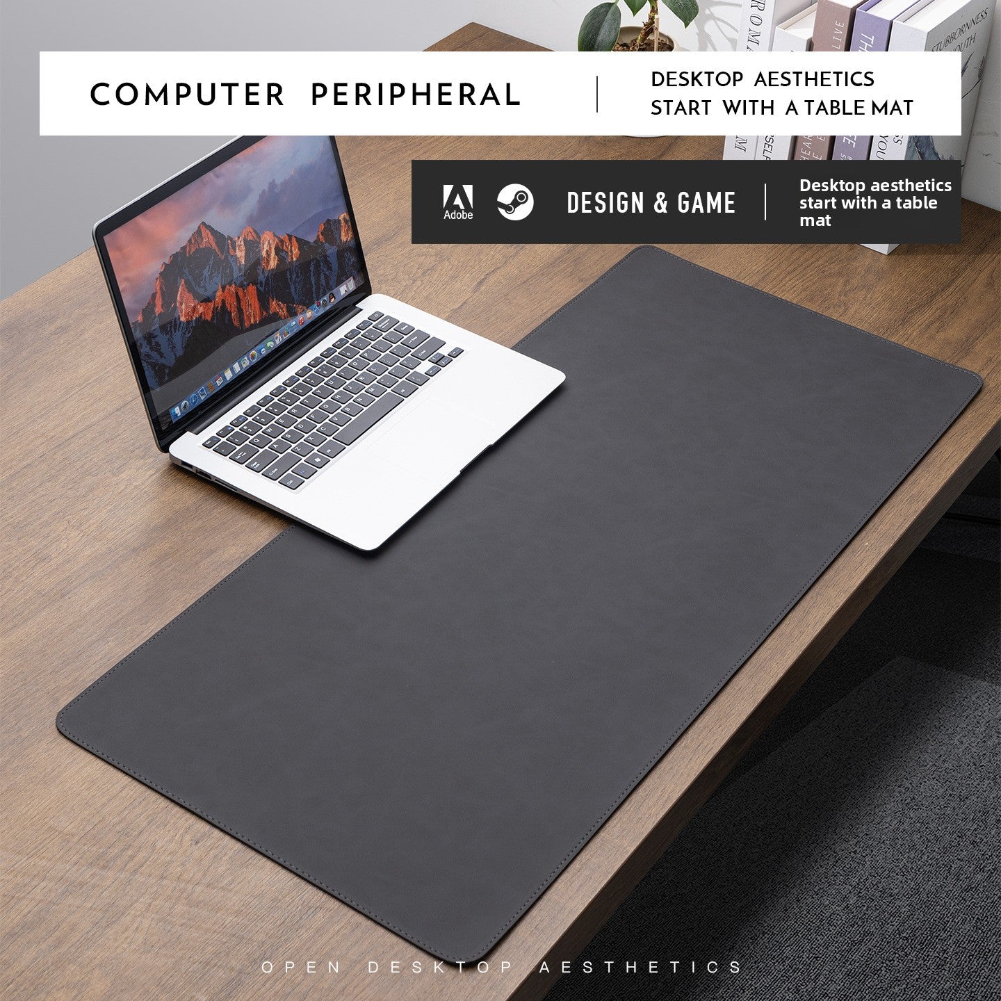 Minimal Leather Desk Mat