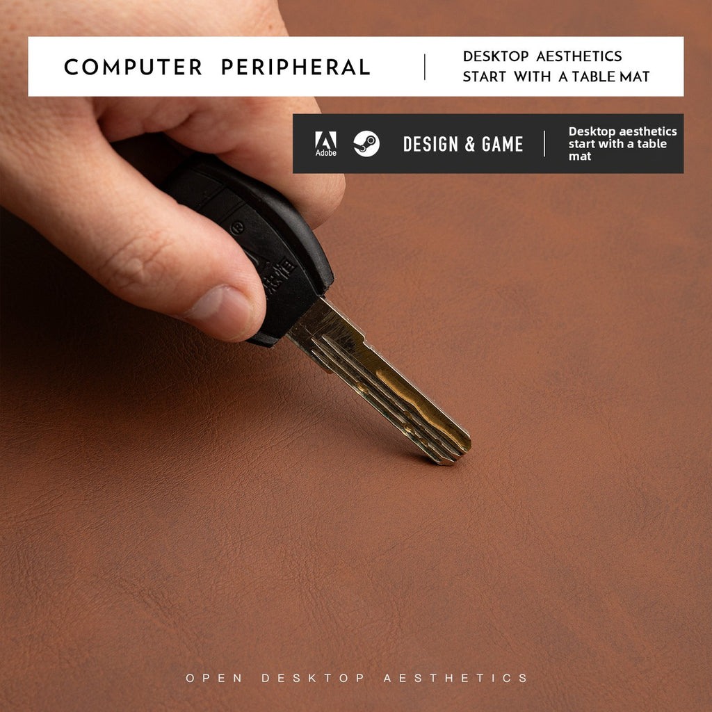 Minimal Leather Desk Mat